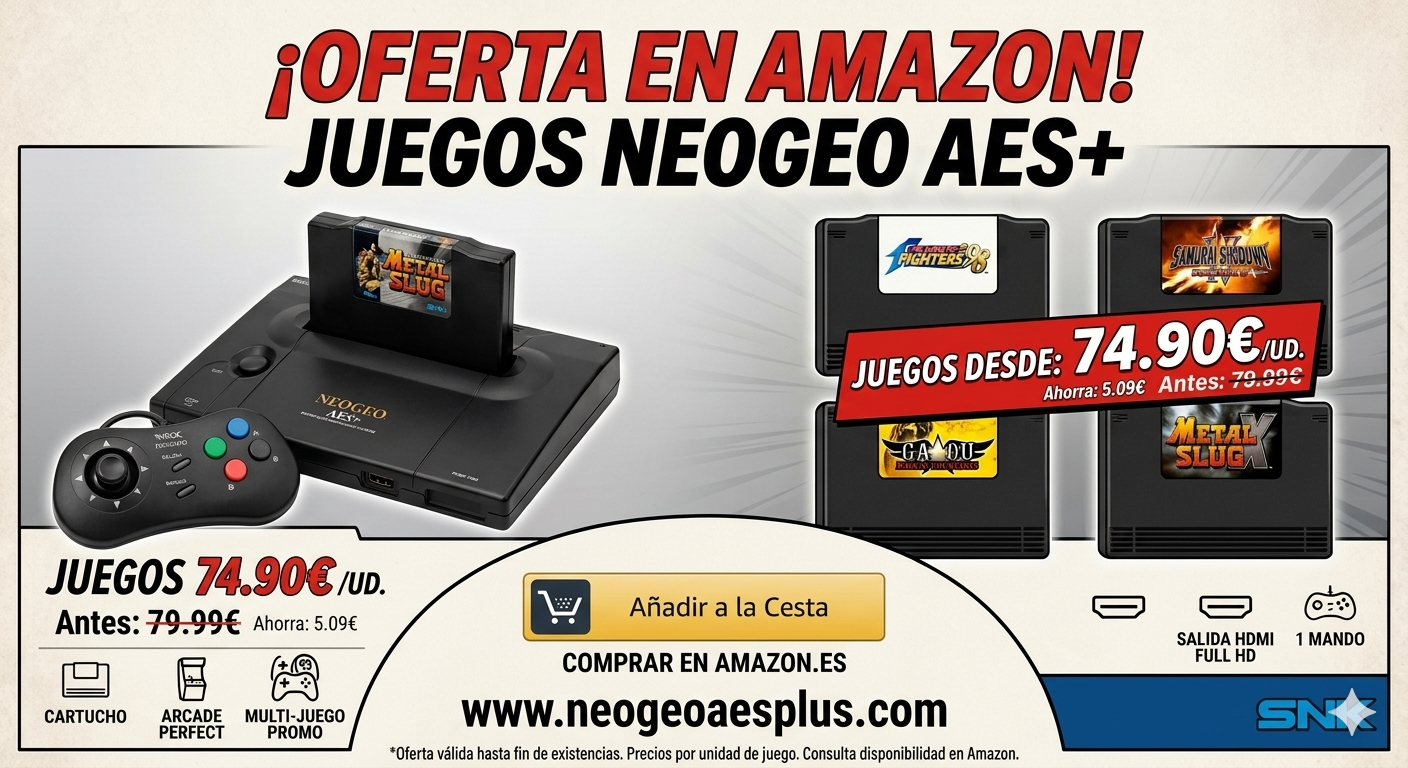 🔥 Amazon baisse tous les jeux Neo Geo AES+ à 74,99 € — Offre en cours