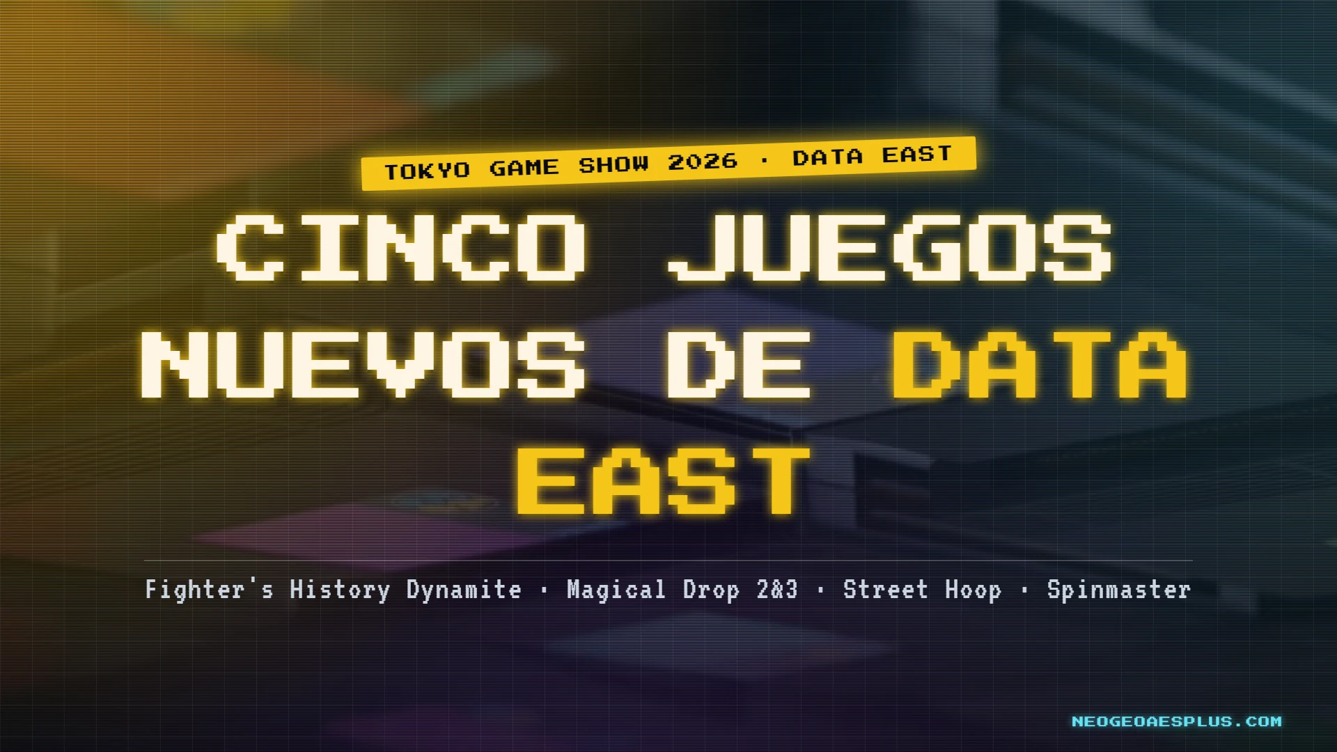 NeoGeo AES+ bekommt fünf weitere Spiele: vier neue Module mit Data-East-Klassikern