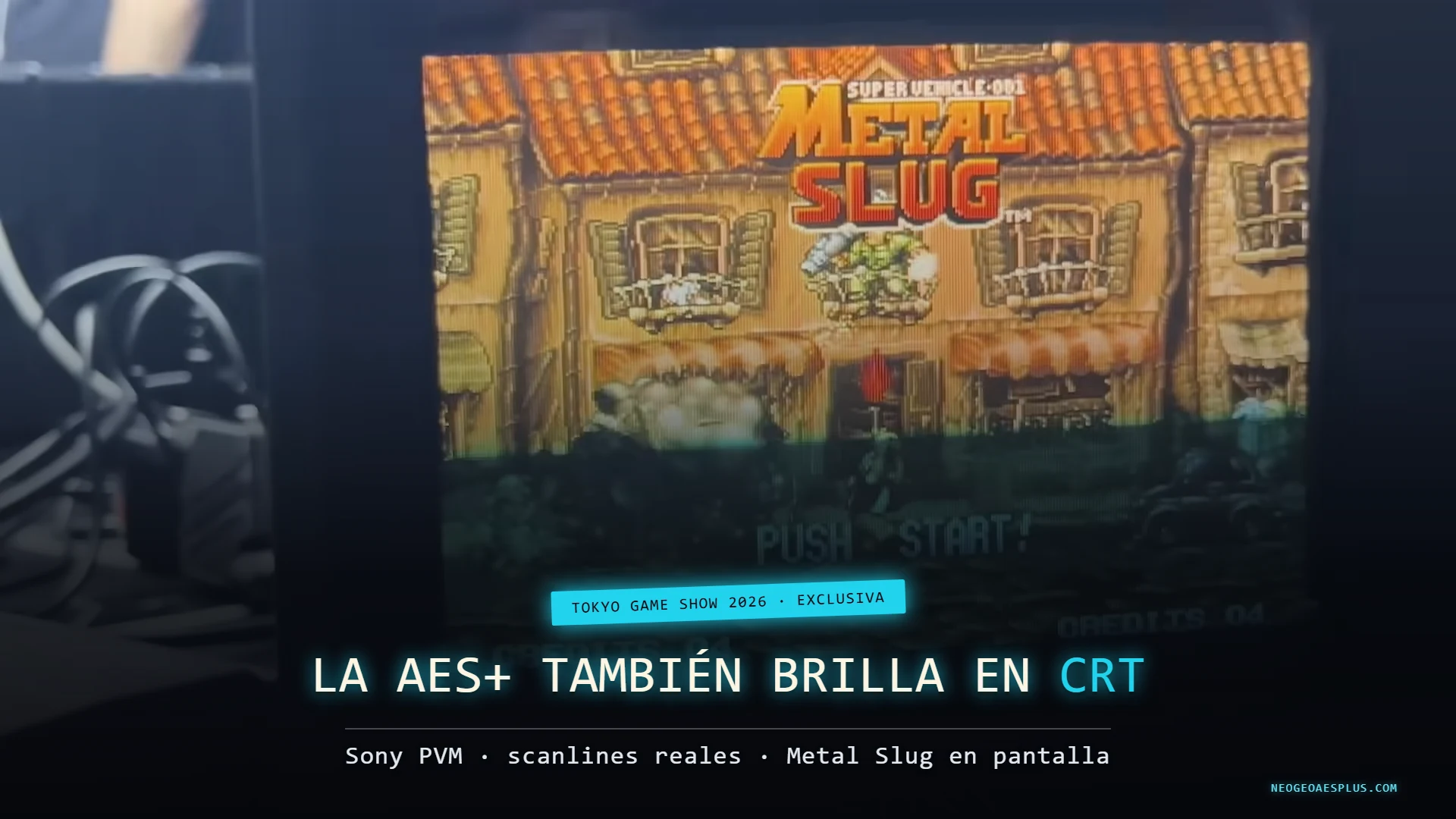 Confermato: anche su un monitor CRT la Neo Geo AES+ brilla