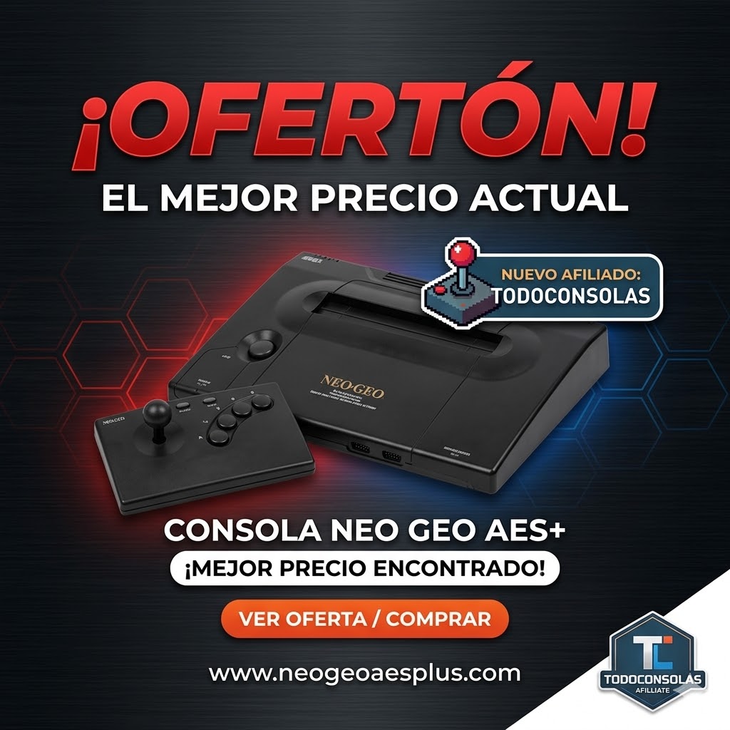 Todo Consolas devient nouveau partenaire : les 10 jeux et la console AES+, en promotion